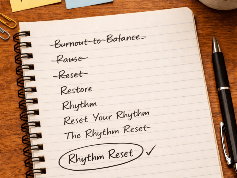 Was Rhythm Reset Always the&nbsp;Name?